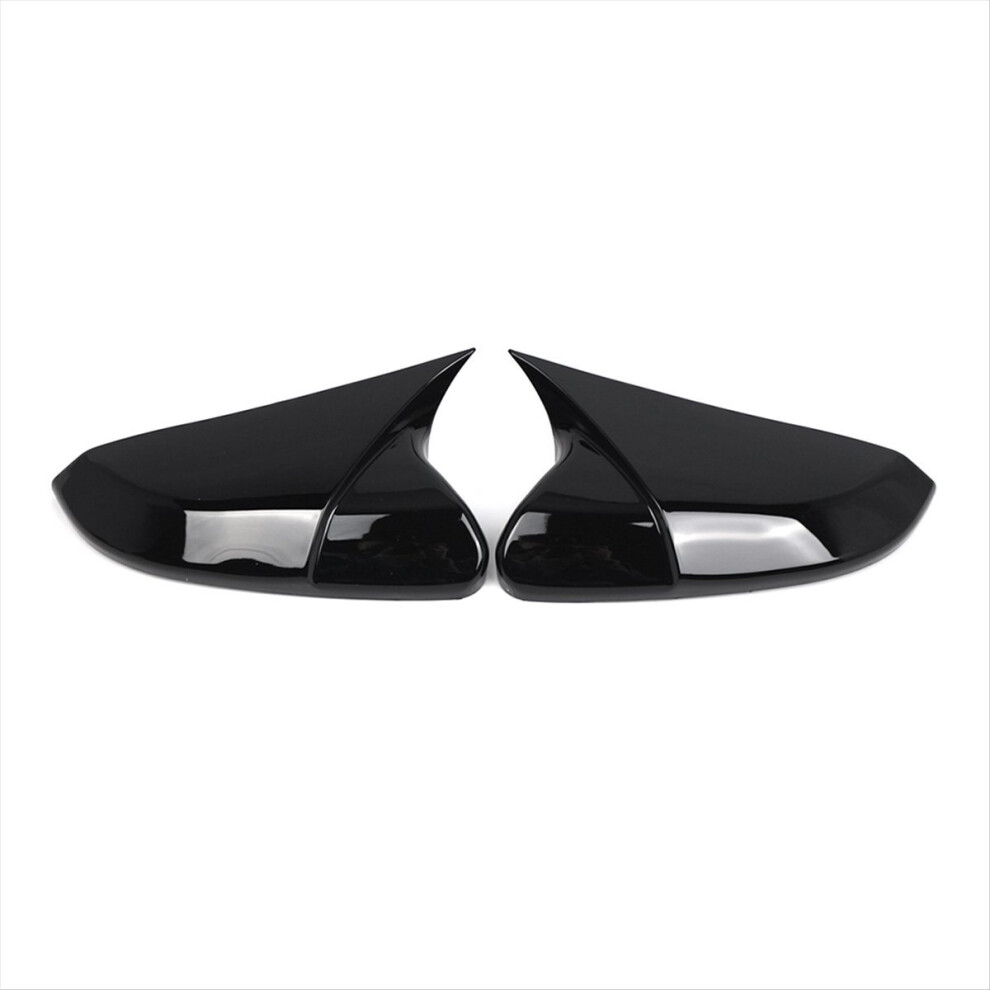 Left+Right Exterior Rear View Mirror Cover For Honda Civic 10Th 2016-2 Black 4852735104036