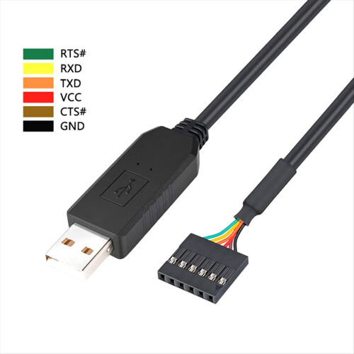 ακίδων TTL-232R-3V3 FTDI FT232 USB 2.0 σε TTL 5V 3.3V Λήψη Debug Cab 2