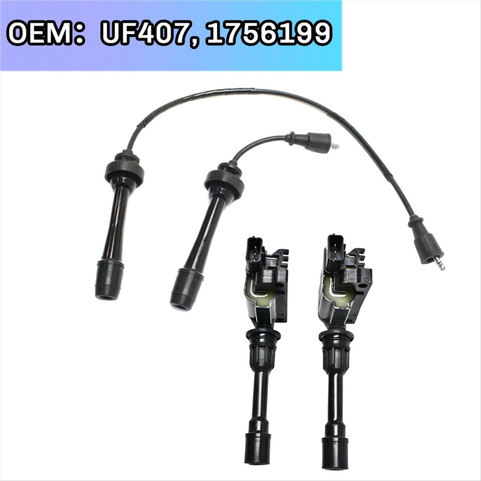Car Ignition Coil & Spark Plug Wire Kit For Mazda Protege Mp3 Protege5 4852735124799