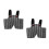 2Pcs Comfortable Grey Plush Bear Clothes for Tiny Dolls and Collectors 6