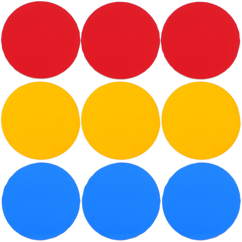 9Pcs Educational Color Filter Board Circular Transparent Film Sheets 2