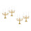 4 Pcs Mini Candleholders High Simulation For Doll House 11