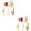 10 Pcs Mini Musical Instruments Decor 7