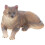 4Pcs Mini Simulation Wolf Model Plastic Wild Animal Decoration 1