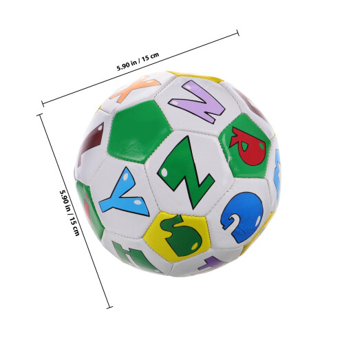 Bola De Futebol Infantil 5,8 Polegadas Com Alfabeto Para Treino 1