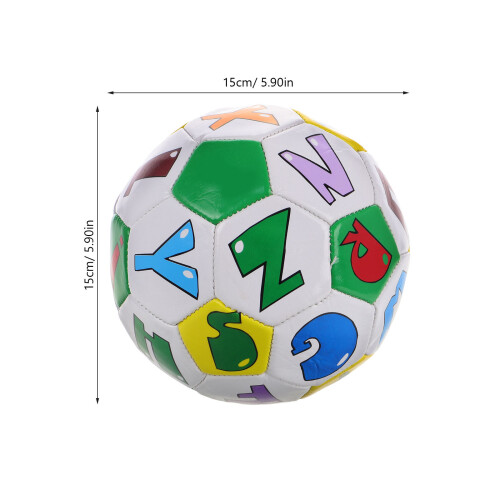 Bola De Futebol Infantil 5,8 Polegadas Com Alfabeto Para Treino 2