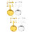 4 Sets Mini Kitchen Cutlery Set With Fork Spoon Pot Cutter For Kids 9