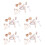 5 Sets Miniature Wooden Baking Tools For Doll House Kitchen Props 8