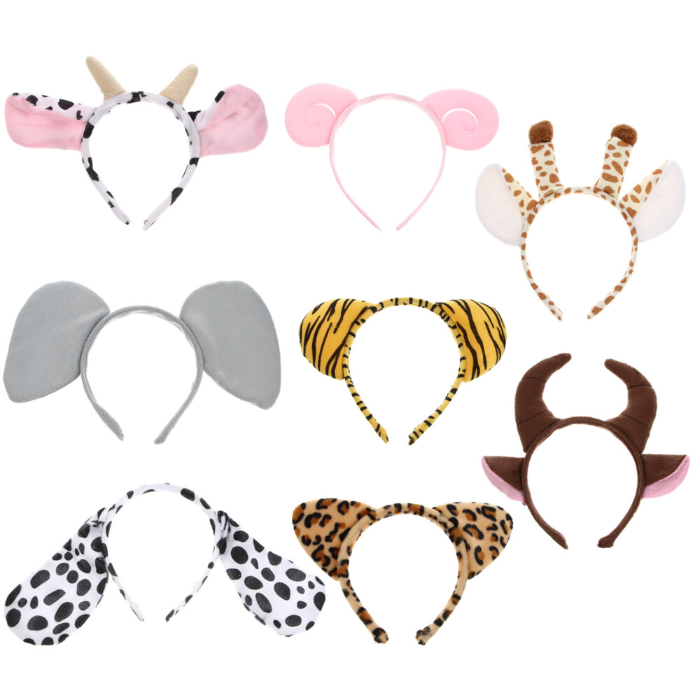16 Sztuk Opaski Na GłOwę Z Uszami ZwierząT Motyw Halloween-image