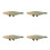 4 Figurine Realistici Atractosteus Spatula Educativo 10