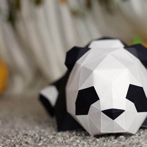 1 Pezzo Panda 3D Da Te Decorazione Origami 2