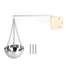 Sauna oliebeker van roestvrij staal, aromatherapie oliekom, sauna-accessoires, etherische olieverspreider met zwenkarm voor traditionele