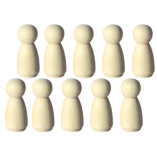 10 Unidades DIY Pino Artesanato Sem Acabamento