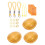 6 Pcs Mini Divination Turtle Shell For Health Wealth Golden 2