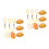 6 Pcs Mini Divination Turtle Shell For Health Wealth Golden 10