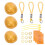 6 Pcs Mini Divination Turtle Shell For Health Wealth Golden 3