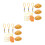 6 Pcs Mini Divination Turtle Shell For Health Wealth Golden 4