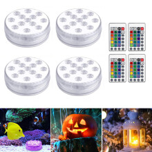 Luci RGB a colori variabili per piscina, luci per piscina impermeabili IP68 con 13 LED luminosi, telecomando, lampada subacquea multicolore per