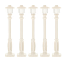 5Pcs Mini House Street Lamp Models Pathway Lights Playset For Kids