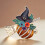 Broche de balai de sorcière festive, bijoux en alliage de 4