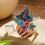 Broche de balai de sorcière festive, bijoux en alliage de 5