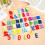 One Set Colored Wooden Letters And Numbers For Early Learning 4