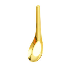 Pack of 6 Metal Soup Spoons Elegant Spoons Fruit-Gold large