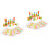 2 Sets Children Stacking Toy Wood Cylinder Blocks 6