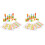2 Sets Children Stacking Toy Wood Cylinder Blocks 4