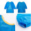 Childrens Apron Waterproof Orange 1pcs 4