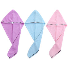 Haarwickel aus Mikrofaser für Damen, schnelltrocknend, super saugfähig, weicher Knopfverschluss, schützt das Haar vor Föhnschäden, ideal für