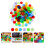 200 Pièces Colorés En Plastique Pour Jeu De 5