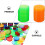 200 Pièces Colorés En Plastique Pour Jeu De 6