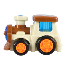 1 Stuk Cartoon Trein Plastic Traagheidswagen Speelgoed Voor Kinderen