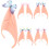 4 Paar Elf Cosplay Schmetterlingsfee Dekorative 4