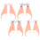 4 Paar Elf Cosplay Schmetterlingsfee Dekorative 8