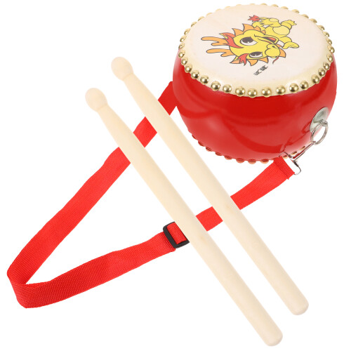 1 Set Handtrommel Perkussionsinstrument Mit Drachenmuster