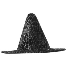 Doll Witch Hat Party Headwear Halloween Spiderweb Design