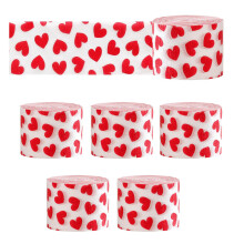 Stylish Ribbon Valentines's Day Heart Crepe Paper Streamers for