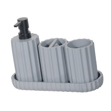 Completely Bathroom Organizers Set with Toothbrush-Sky Blue