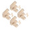 80 Pezzi Per Fai Da Te Ruote Legno Color Khaki 8