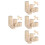 80 Pezzi Per Fai Da Te Ruote Legno Color Khaki 5