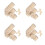 80 Pezzi Per Fai Da Te Ruote Legno Color Khaki 2