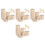 80 Pezzi Per Fai Da Te Ruote Legno Color Khaki 4