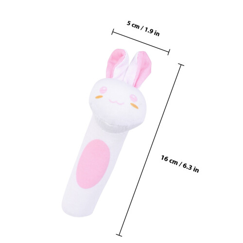 White Plush Handheld Cotton for Infant Learning 2