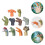 10Pcs Barns Fingersdockor Simulerad Dinosaurie Gummithumb Leksaker 4