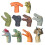 10Pcs Barns Fingersdockor Simulerad Dinosaurie Gummithumb Leksaker 2