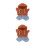 2 Piezas Conjunto Ropa Peluche Oso Vaqueros 20 cm 10
