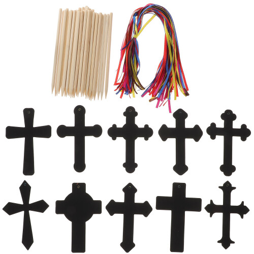 1 Set Paase Krassen Kruis Sieraden Craft Feestartikelen 1