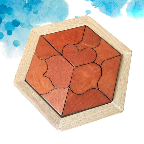Blocos De Construção Hexagonais De Tangram Para Crianças 1